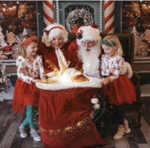 Santa Boe and Mrs. Claus from St. Paul and Minneapolis,